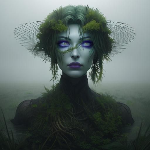 Floating Eye over Fantasy Swamp