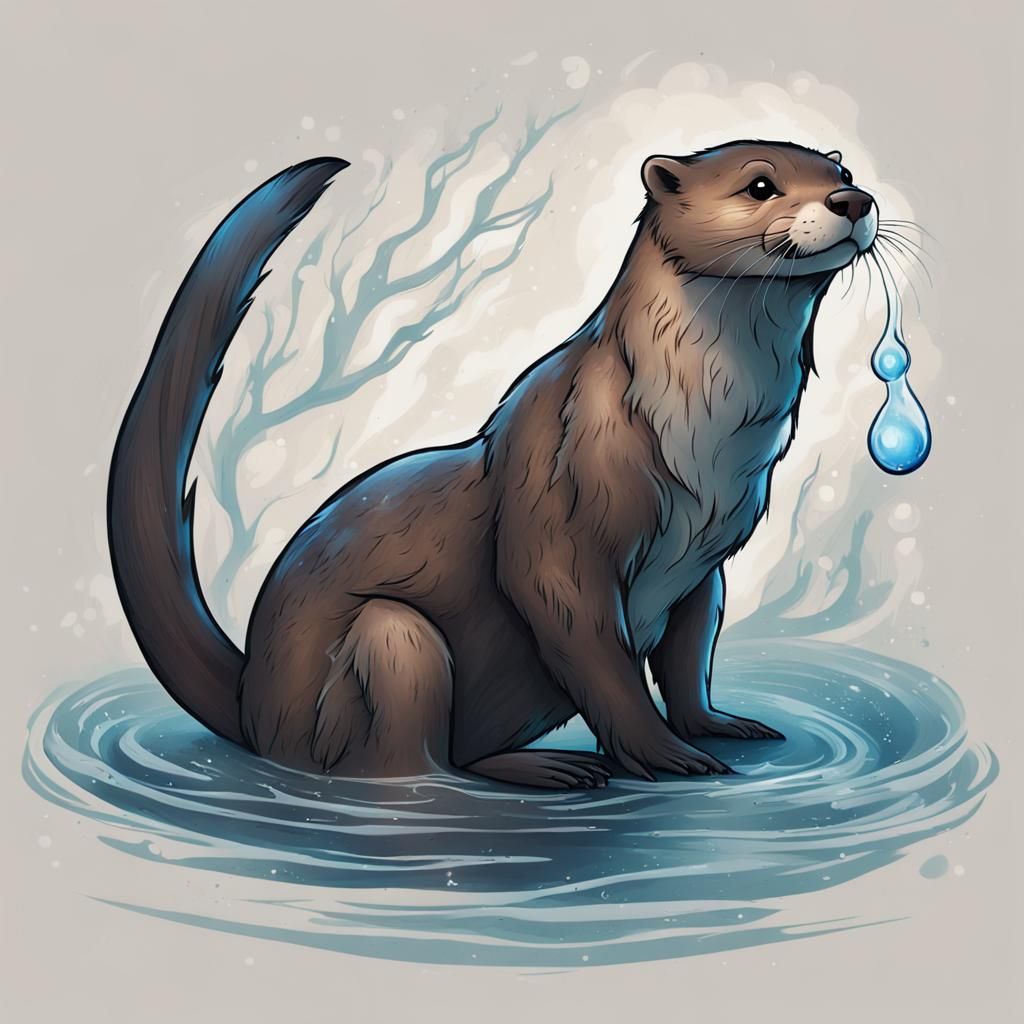 Hermione's Otter Patronus: 3D Cinematic Render