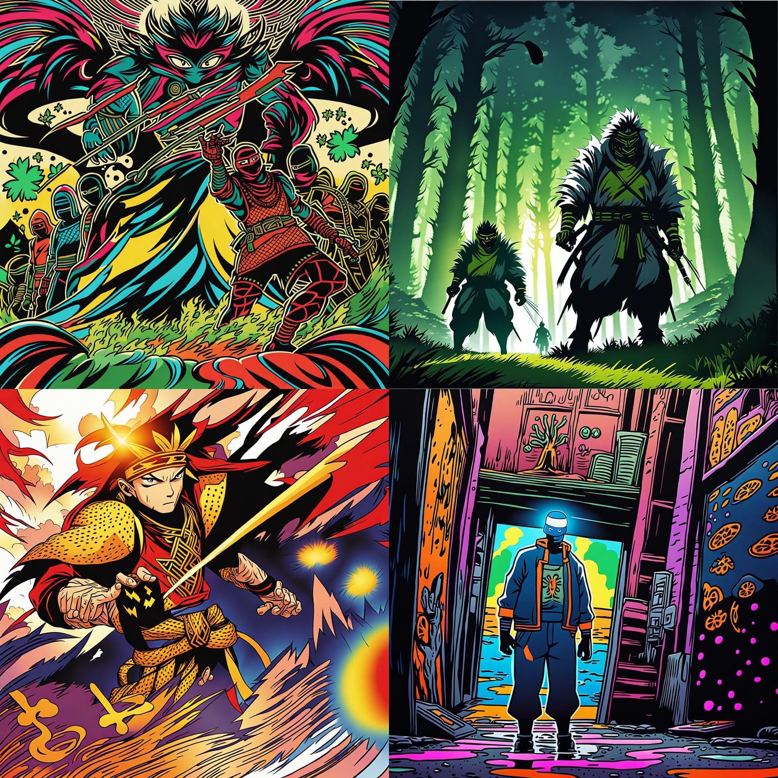 Inuzuka Clan Ninja Anime-Style Manga Scan