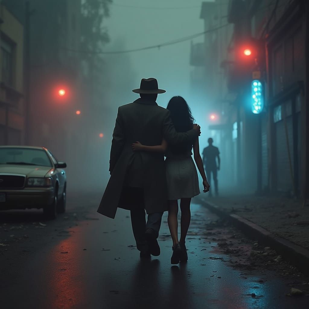 Detective Protects Woman in Gritty Los Angeles Ruins