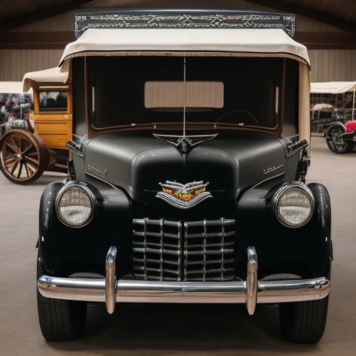 Hot Rod Conestoga Wagon at Car Show
