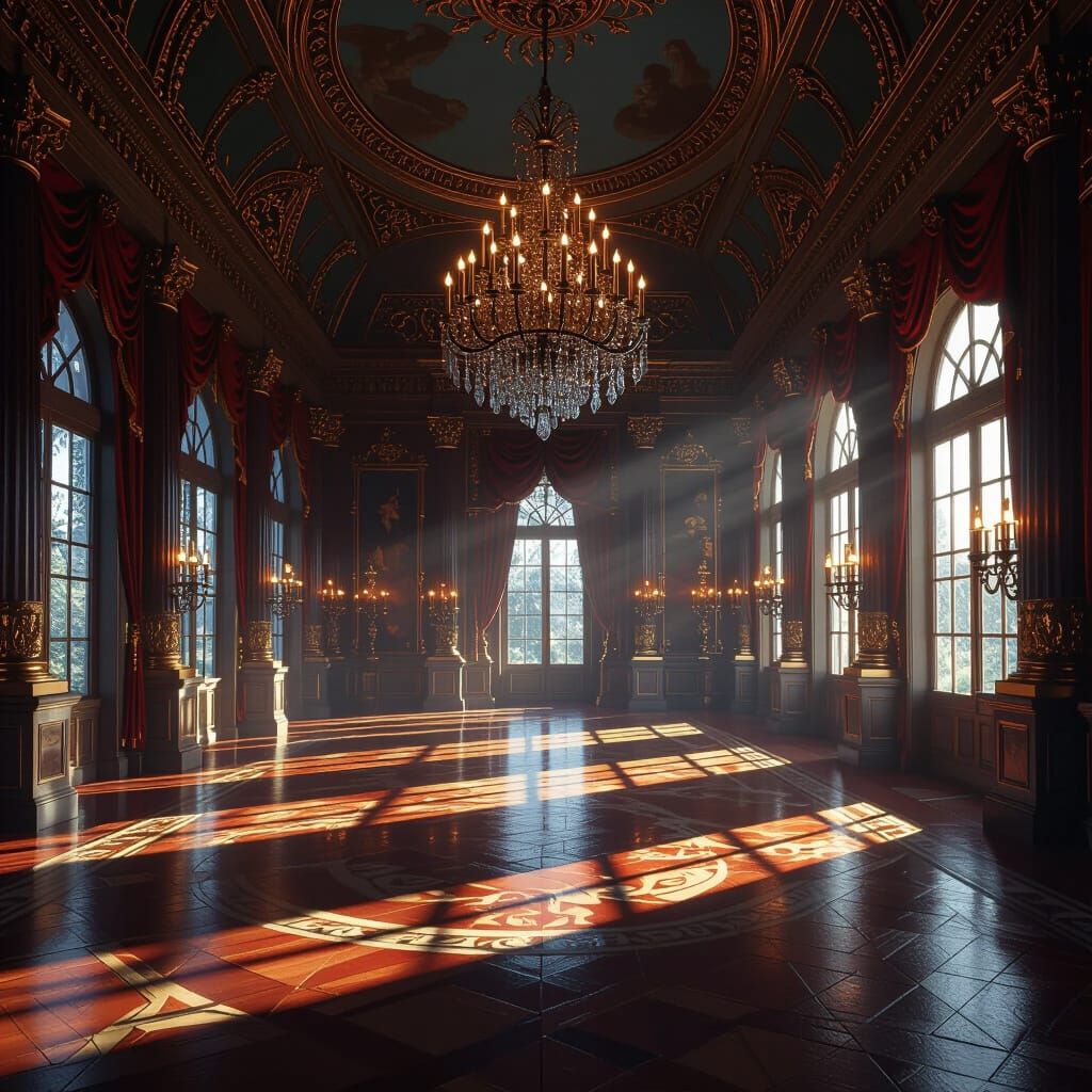 18th Century Ballroom Matte Painting
