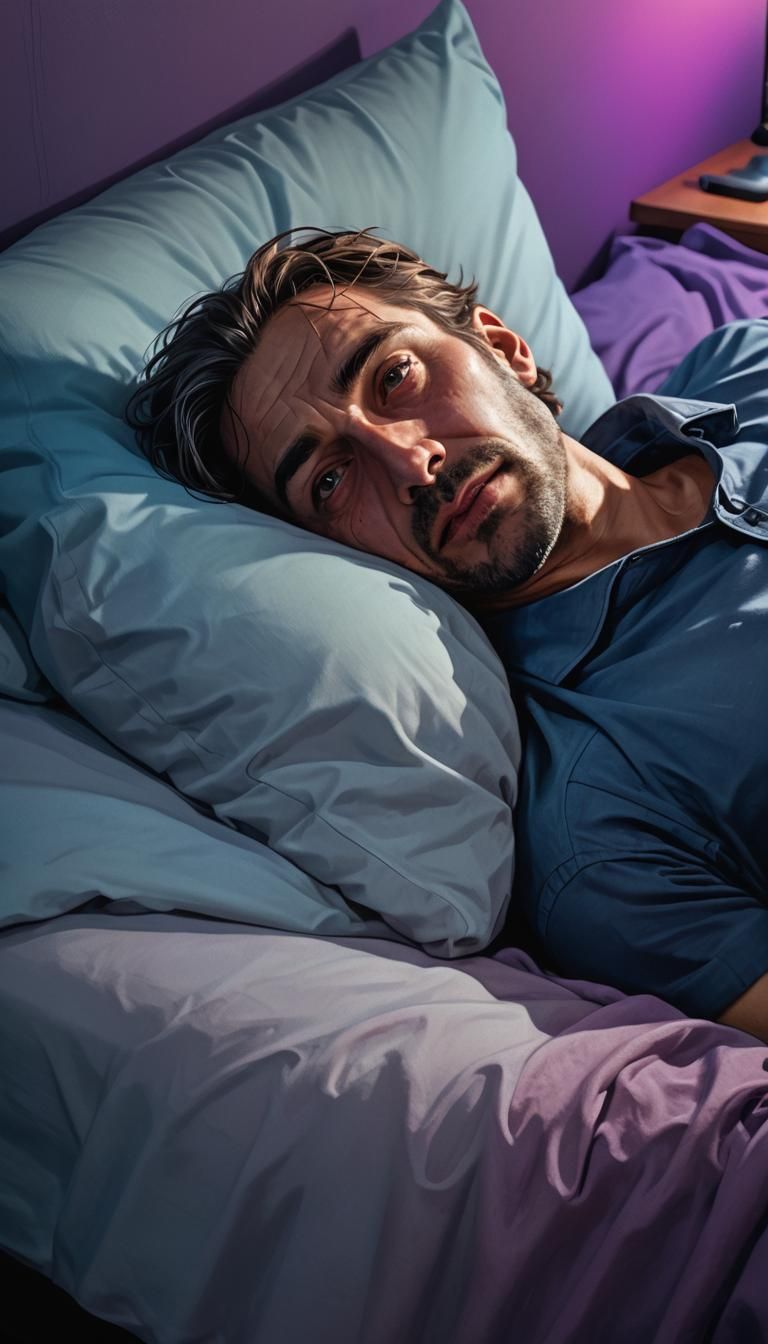 Man Waking Up: Hyperrealistic Concept Art