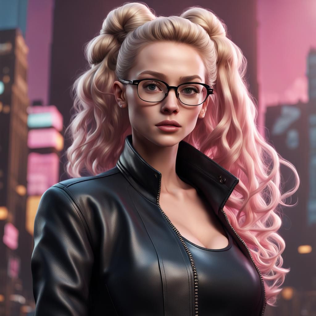 Blonde Woman with Bun in Fantasy Concept Art
