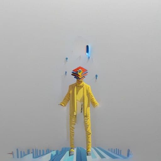 Block Negativity: Shadow Depth Art Deco Image