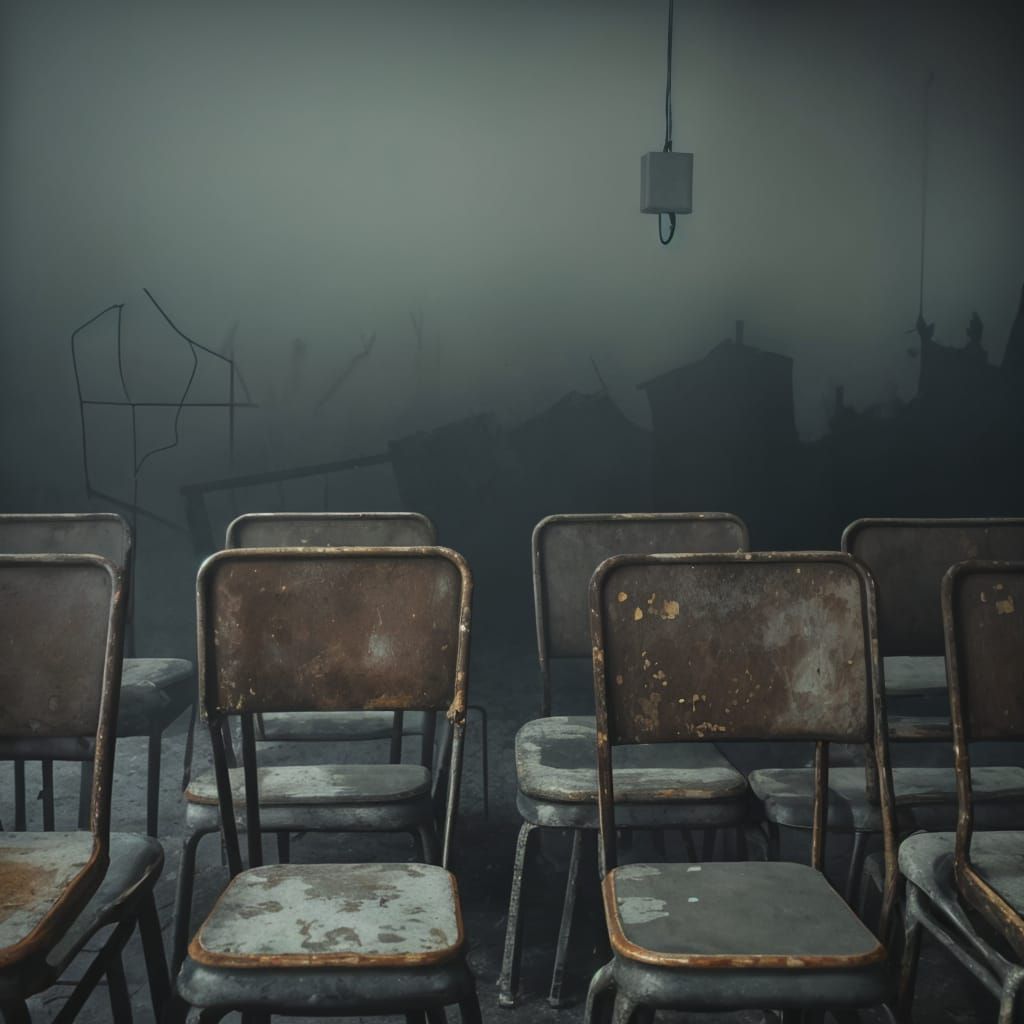 Surreal Horror: Web-Covered Bodies in Abandoned School