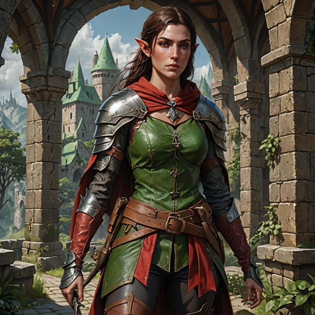 Female half elf rouge