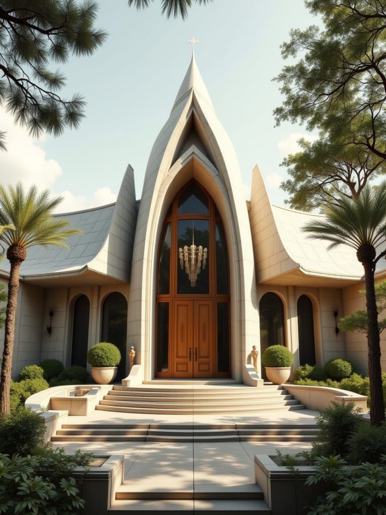 Modern Synagogue Design Inspired by Frank Lloyd Wright