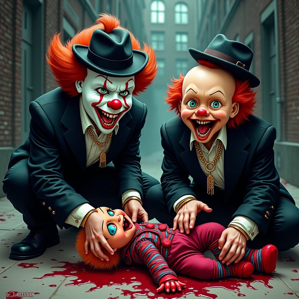 Pennywise and Chucky: Gangster Clowns Mutilate Elmo