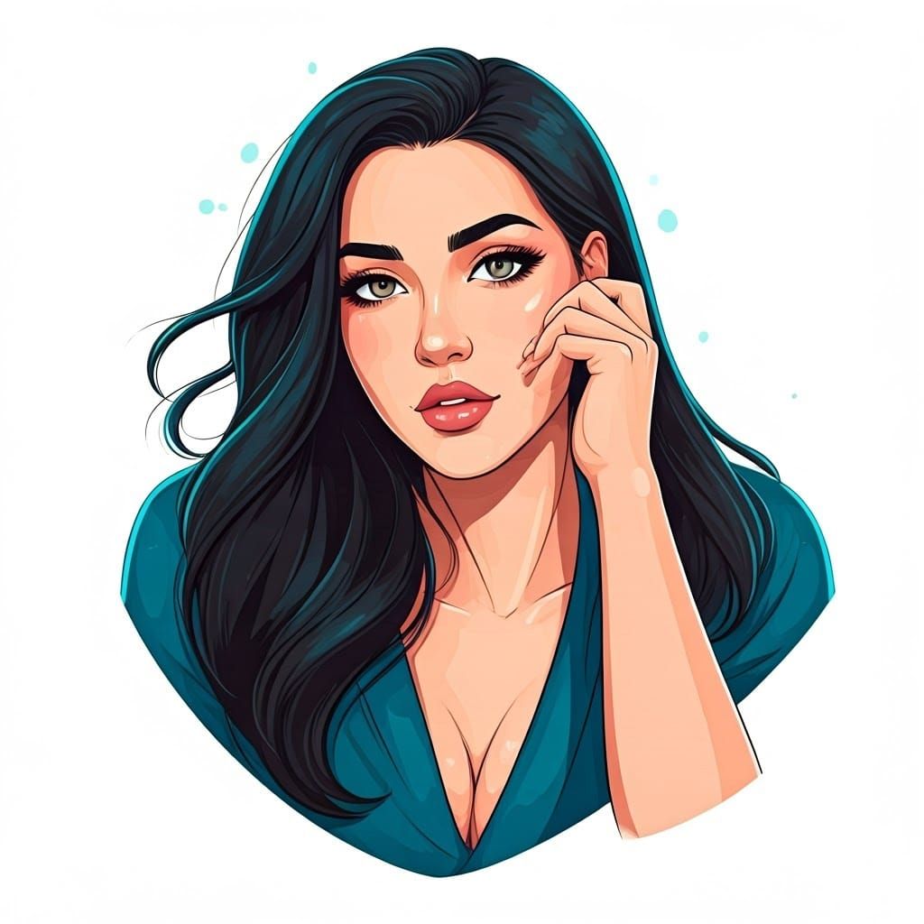 Young Man's Legs and Minidress from Below a Table