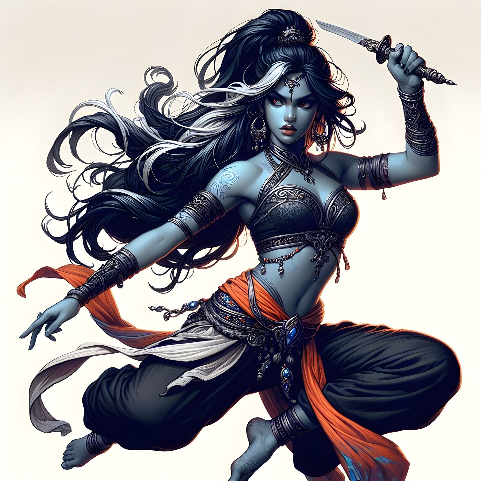 Sídra, Fire Genasi Swashbuckler