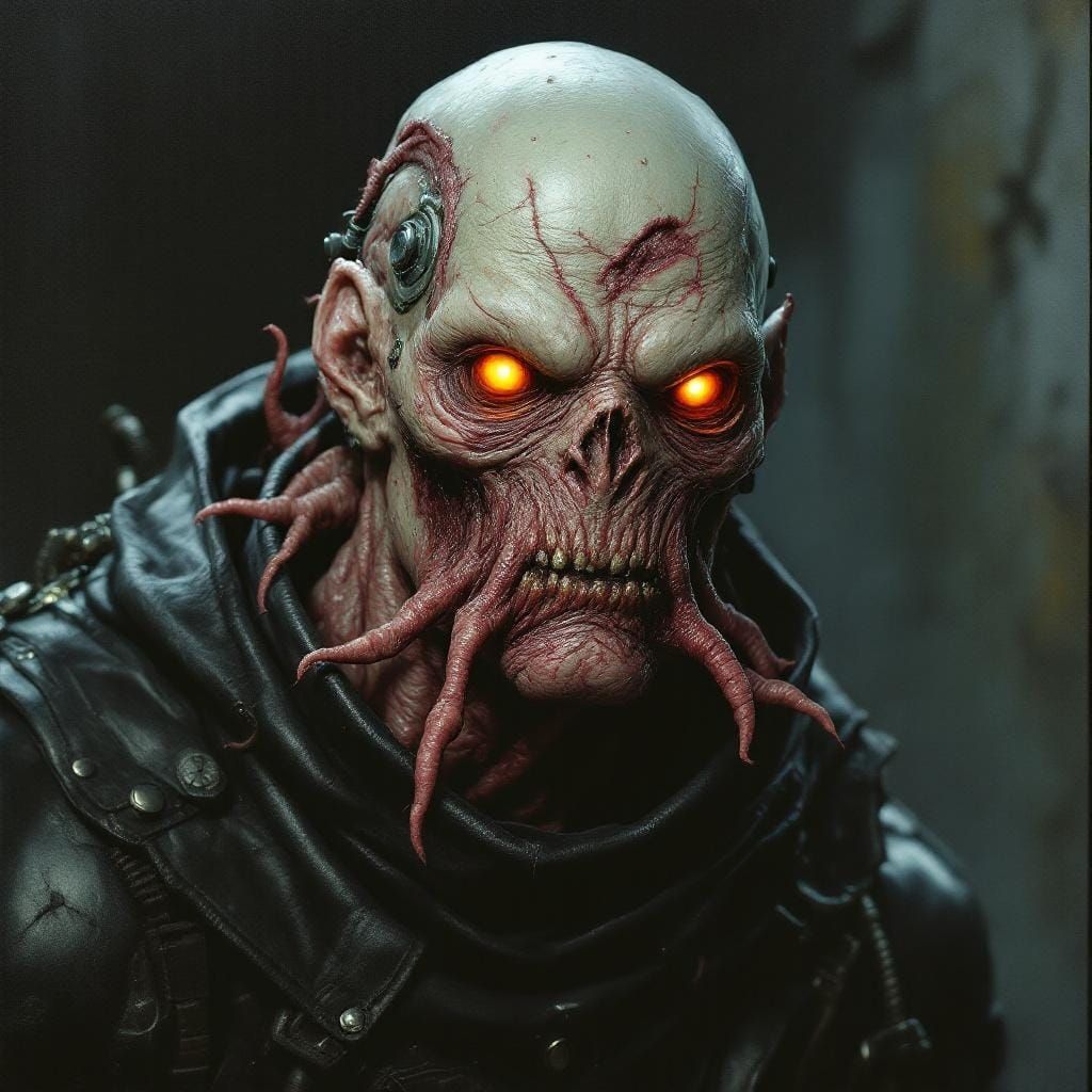 Terrifying Super Mutant with Cybernetic Implants