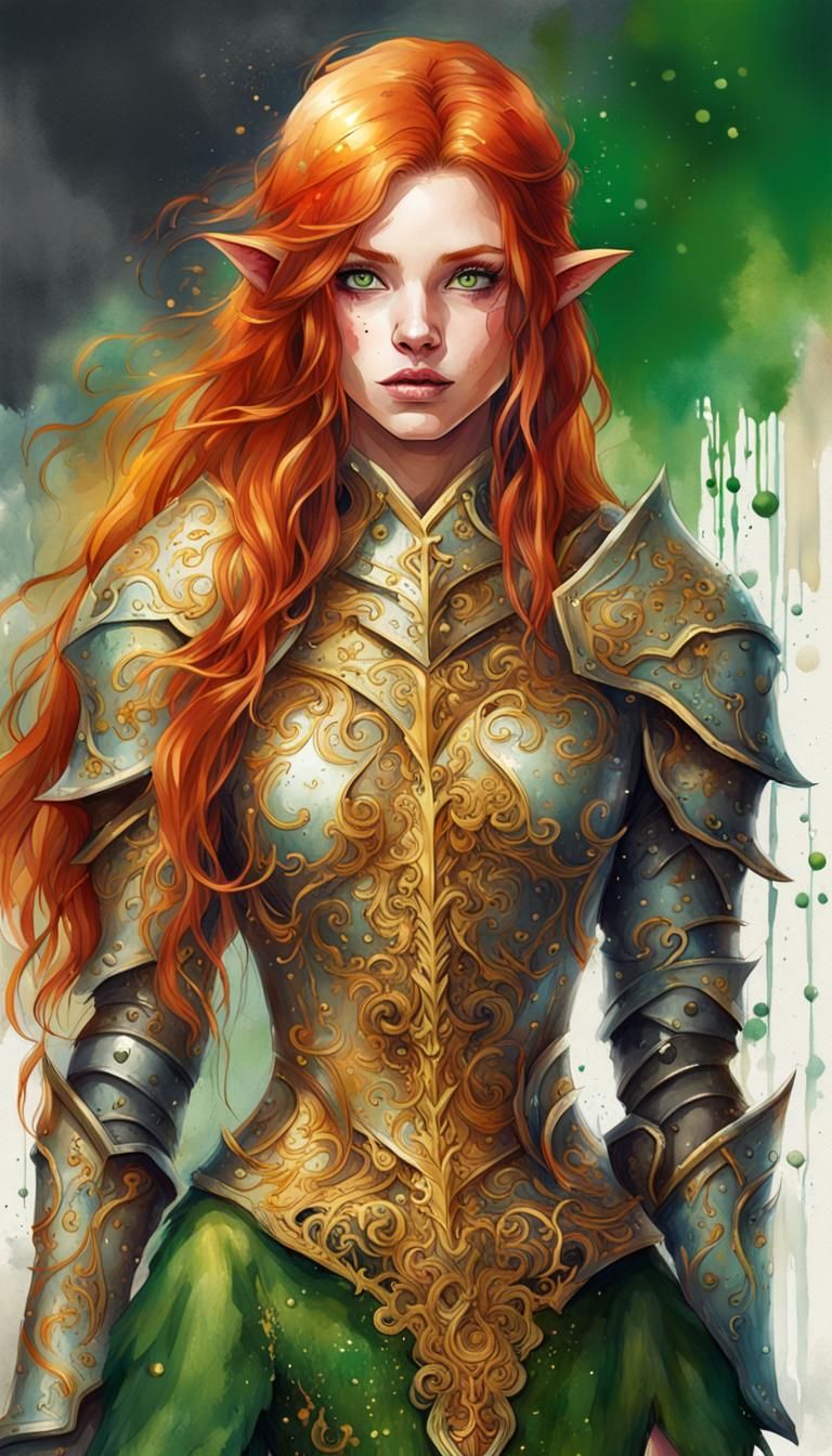 Redhead Elf Knight.