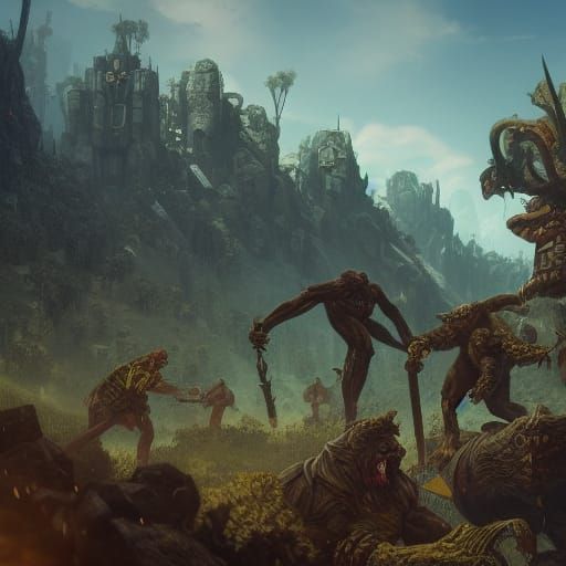 Evil Apes Battle on the Ball, Disco Elysium Style