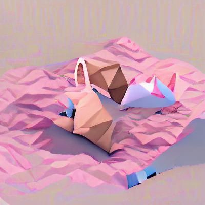 Low Poly Bus: Modern Geometric Rendering