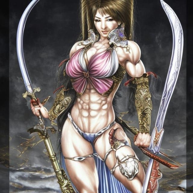 Fantasy Warrior Goddess in Castlevania Style