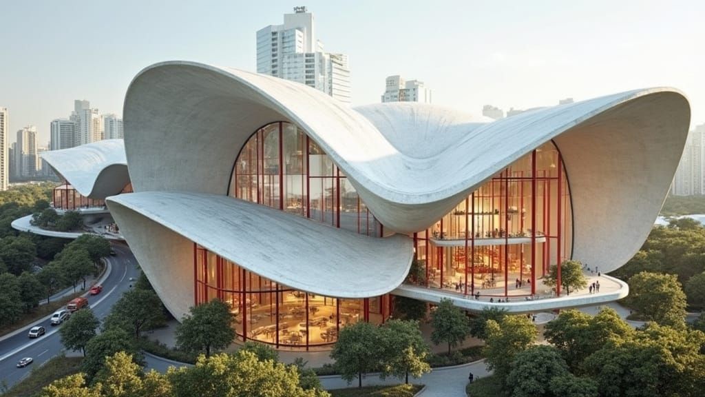 Futuristic Skyscrapers with Organic, Minimalist Design