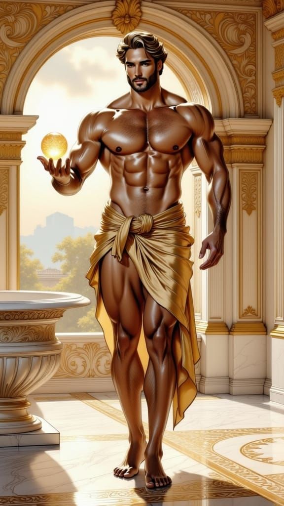 Apollo in Majestic Gilded Palace Bathhouse