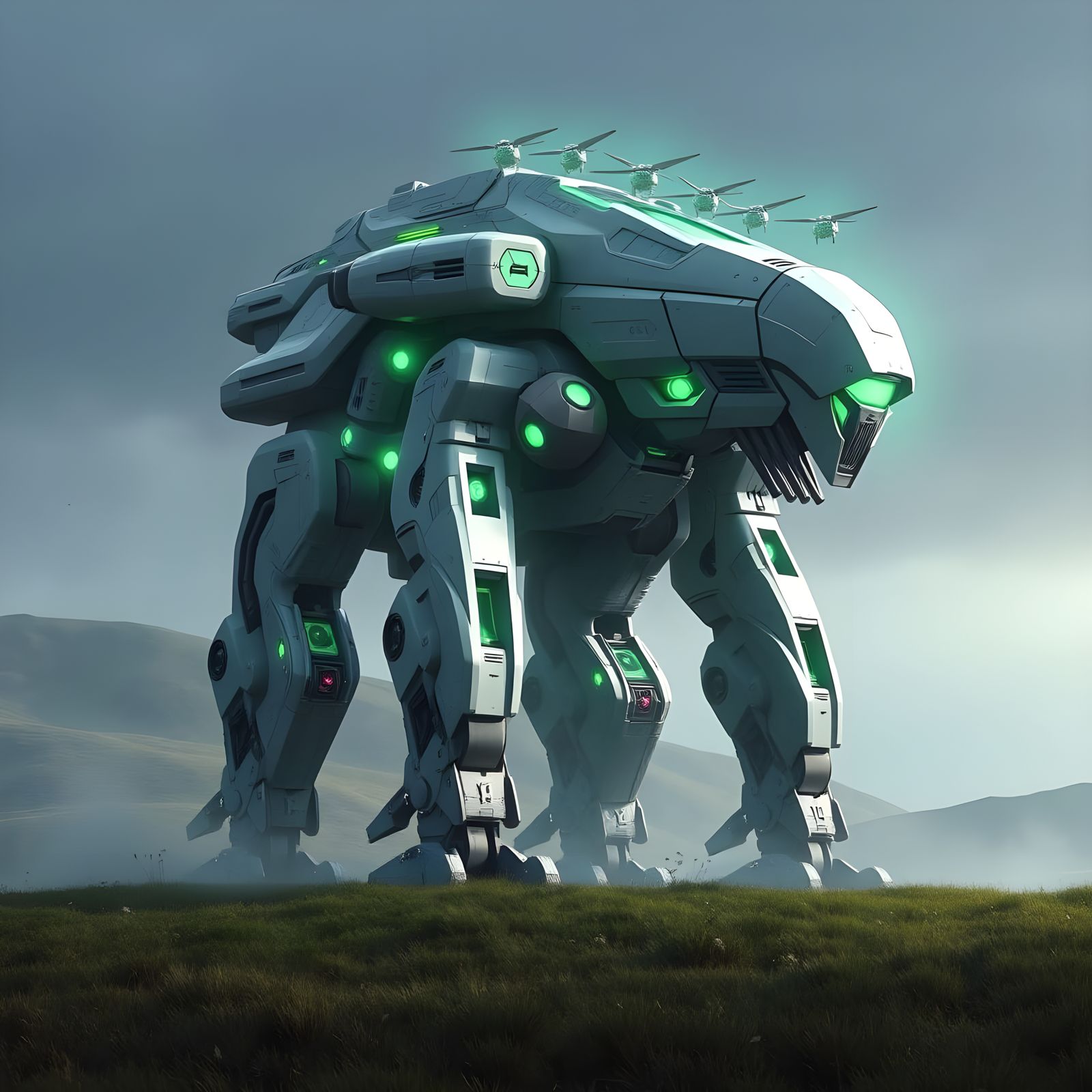 Pax Robotica Shi Huang Drone Carrier Mech