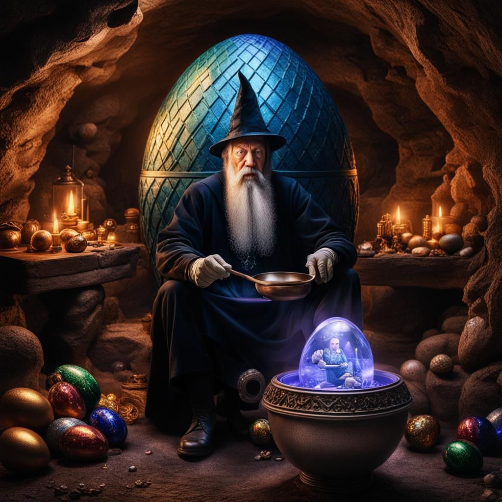 Wizard casting spells