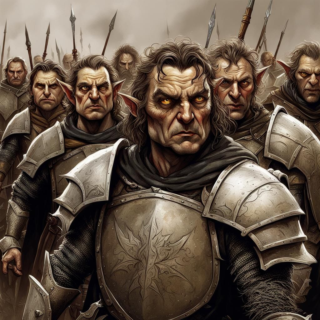 Sinister Hobbits in Broken Armor