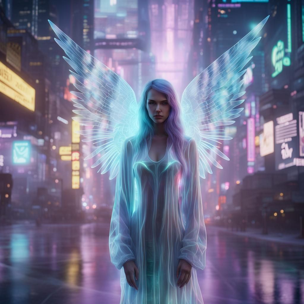 Hologram angel (A)