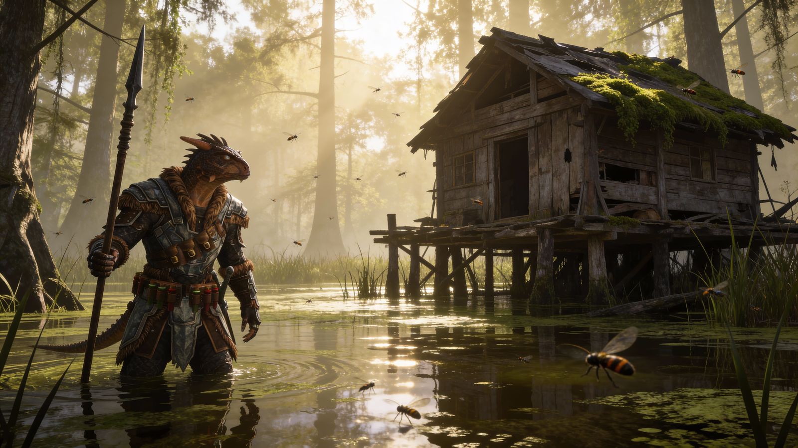 Argonian Explorer in Black Marsh Swamps