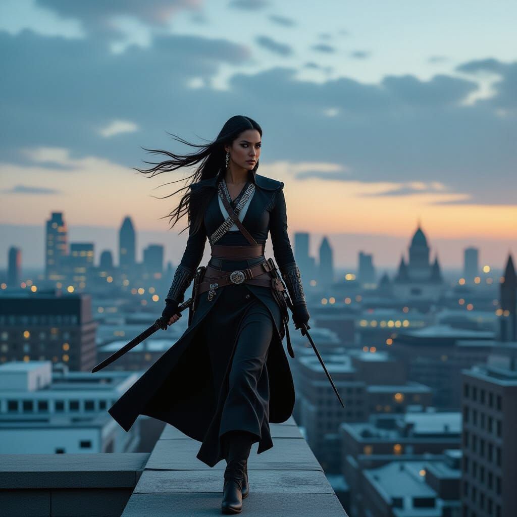 Native American Assassin Stalks Lambeth Rooftops