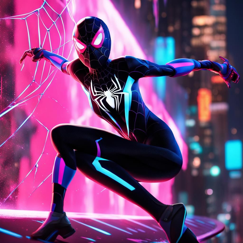 Gwen Stacy in High-Tech Spider-Verse Suit