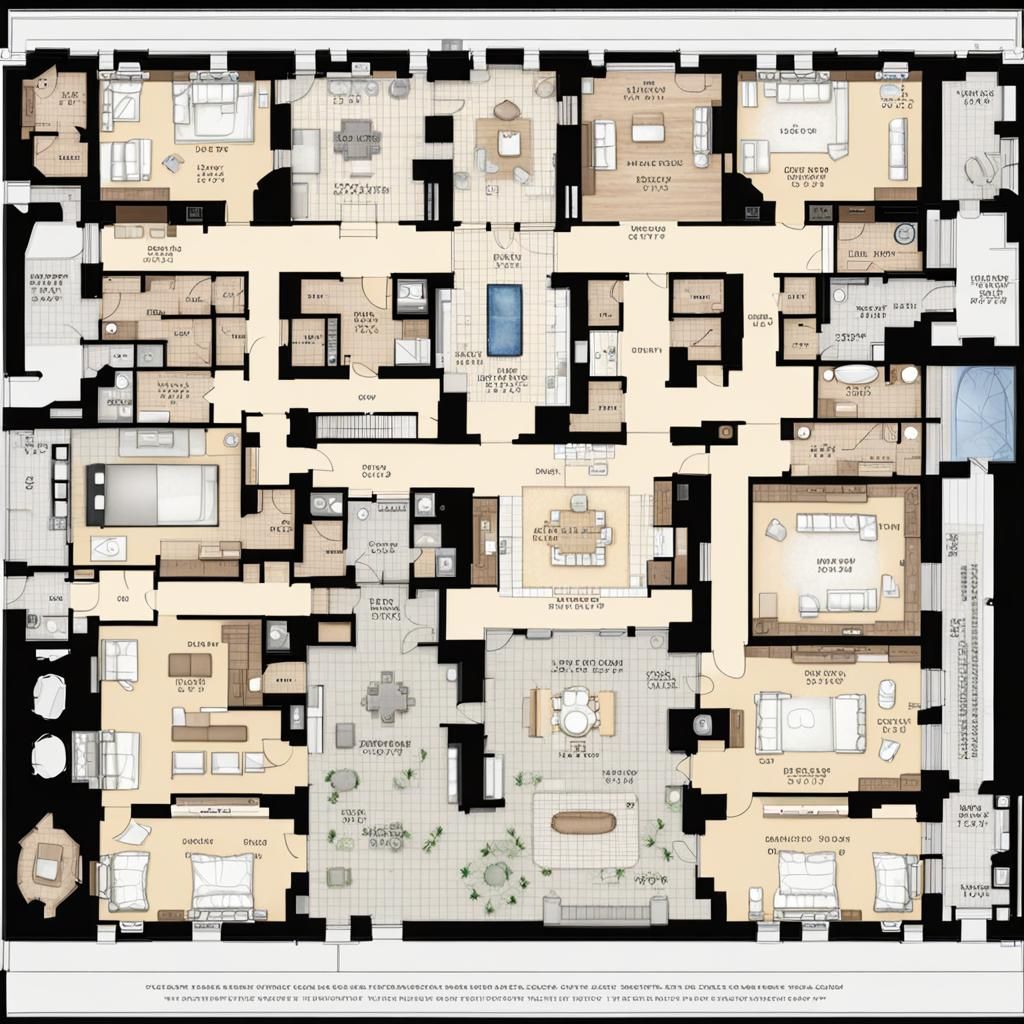 Luxury Penthouse Floor Plan on Billionaires' Row