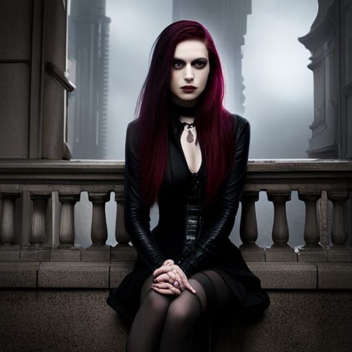 Goth Girlfriend Generated by AI
