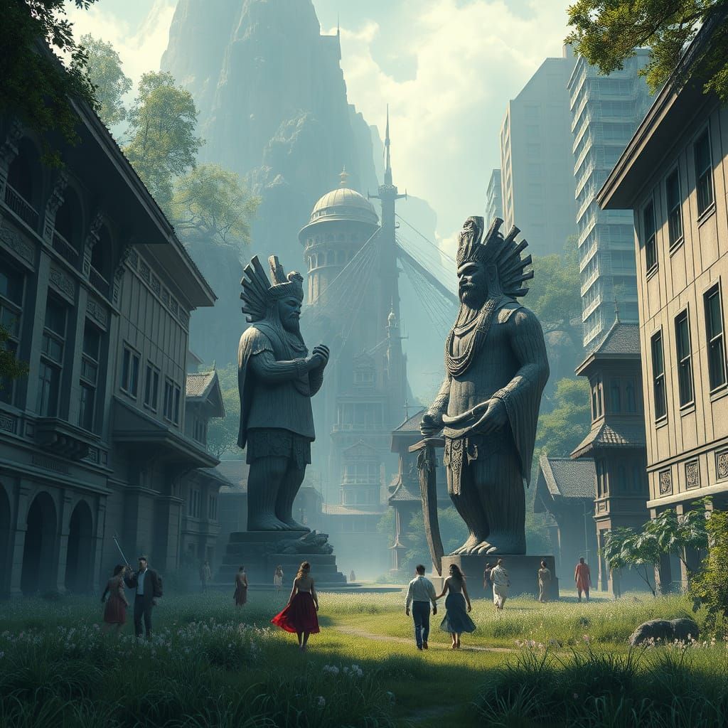 Urban Forest: Ancient Meets Modern in Digital Art