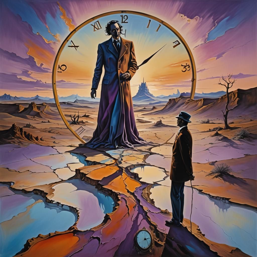 Surreal Landscape in Style of Salvador Dali