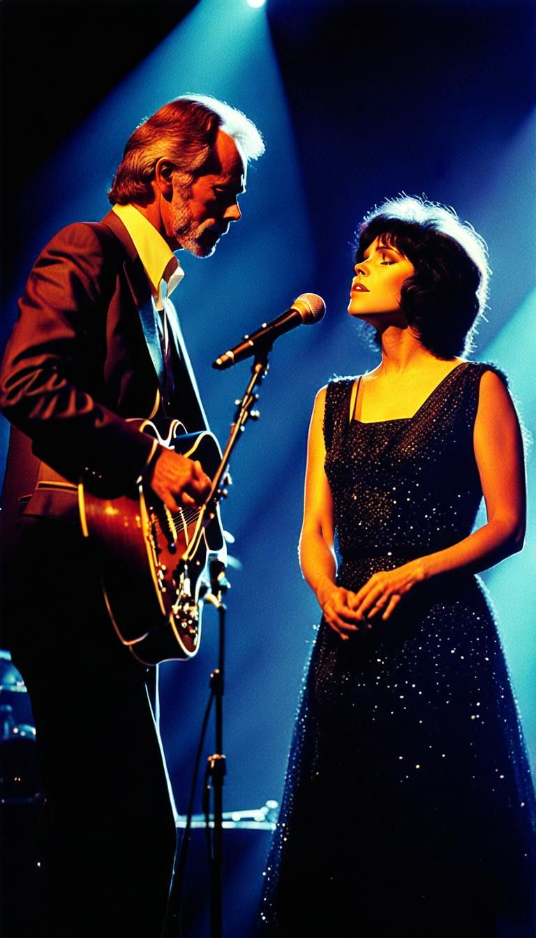 Vintage Film Still of Singers on Stage