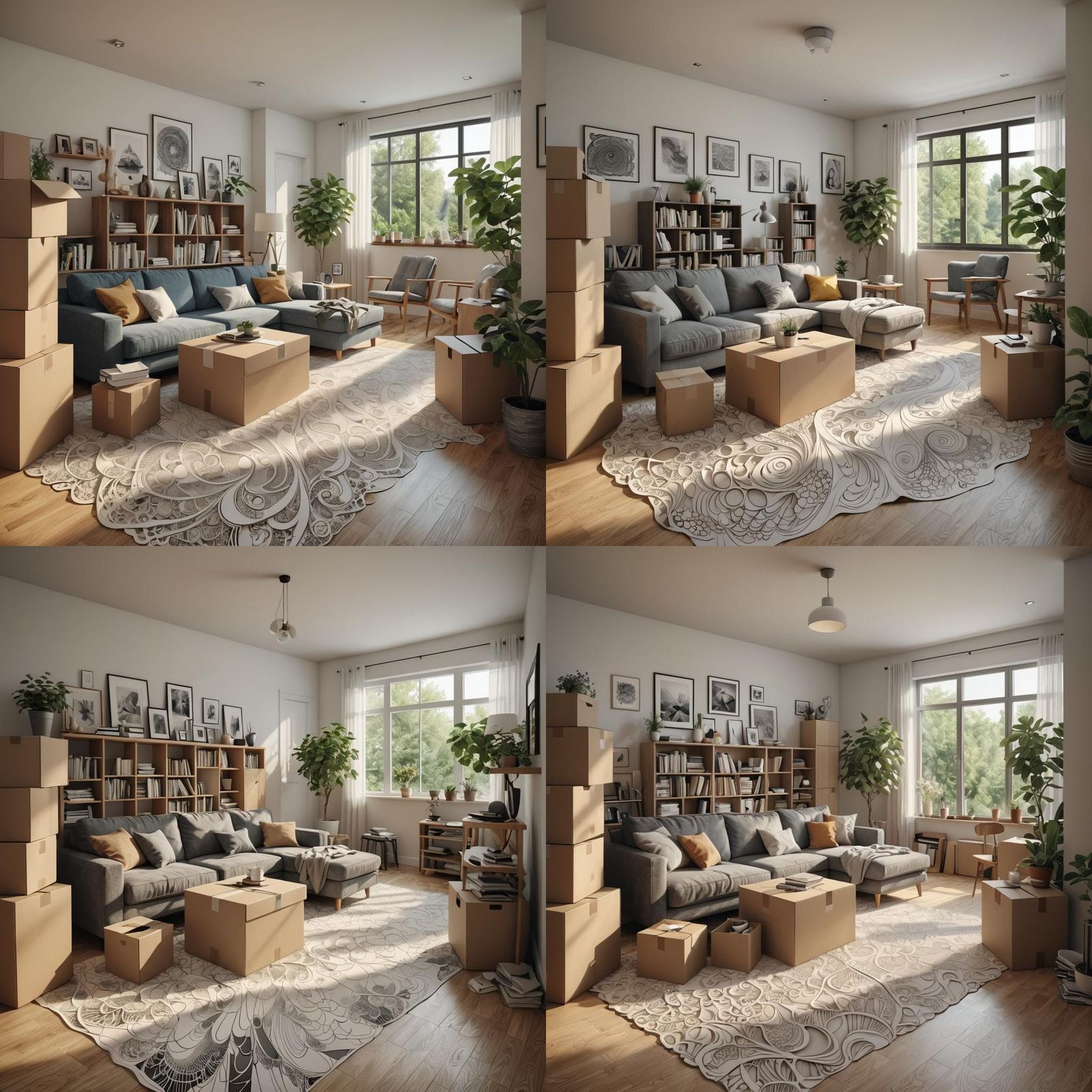 Cinematic Scene of Moving to a New Home