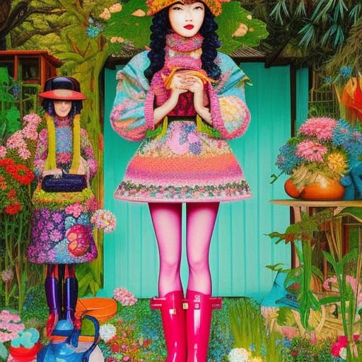 Fashion Garden: Whimsical World of Vintage Clothing