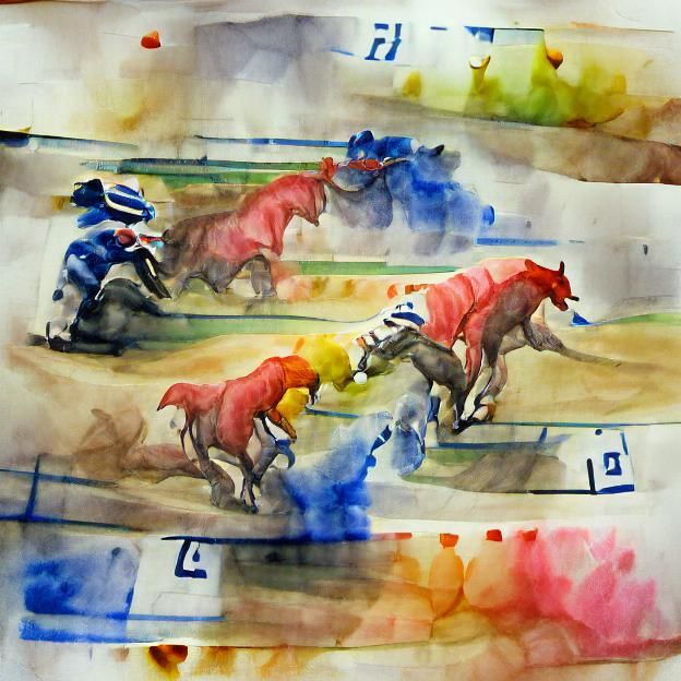 Horse Race Captured in Action