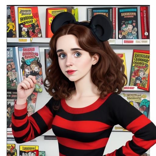 Minnie the Minx in Classic Comic Style