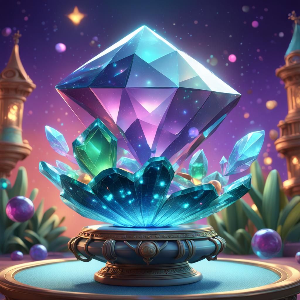 Magic Jewel as 3D Digital Art