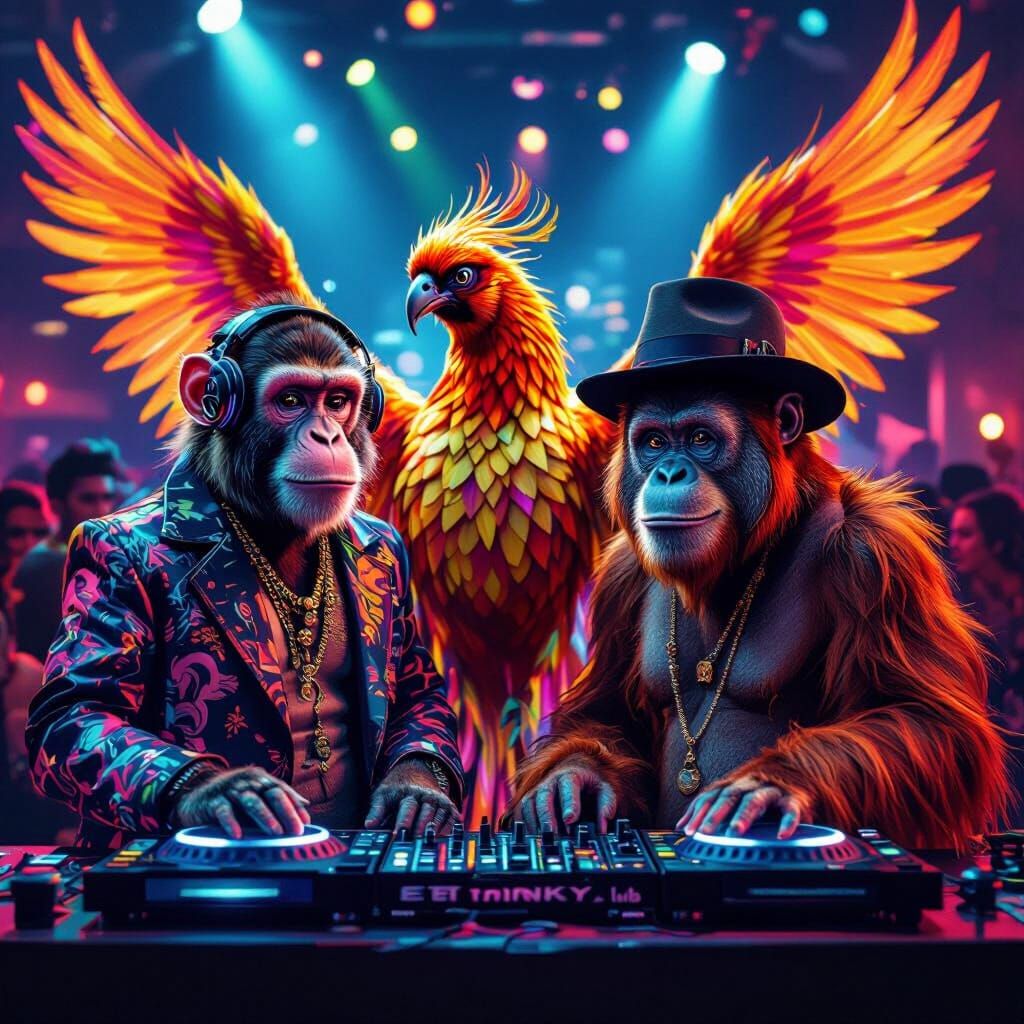 Monkey, Phoenix & Orangutan Party at ETNL MNKY Club
