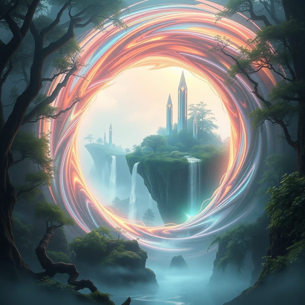 Mysterious Portal to Parallel World in Dark Forest