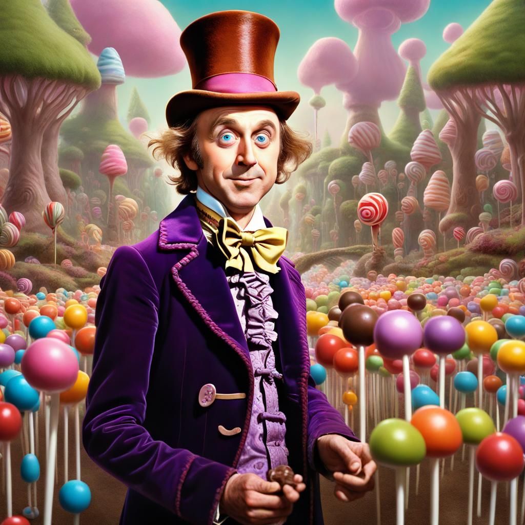 Willy Wonka's Whimsical Chocolate Factory Dreamscape