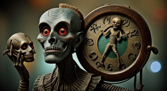 Feejee Mermaid Mummified Exhibit: Sideshow Photography