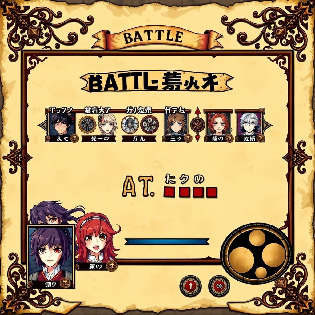 Western Frontier Battle Scene for JRPG Video Game