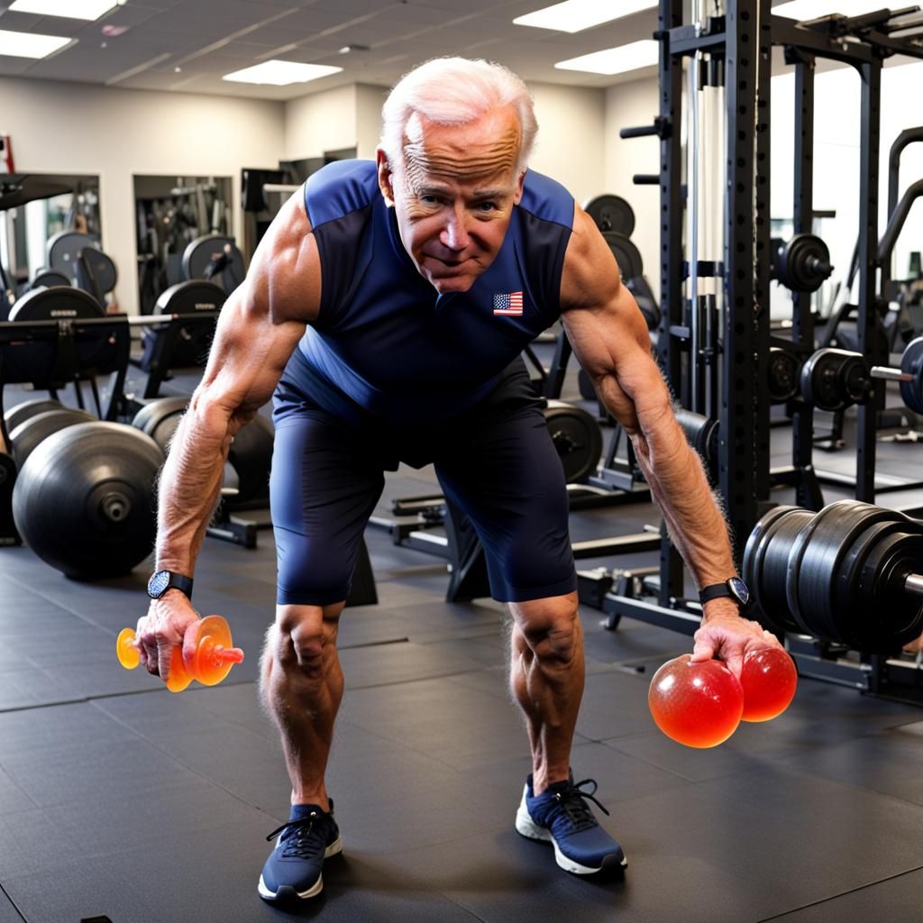 Joe Biden's Humorous Jelly Jiggler Workout