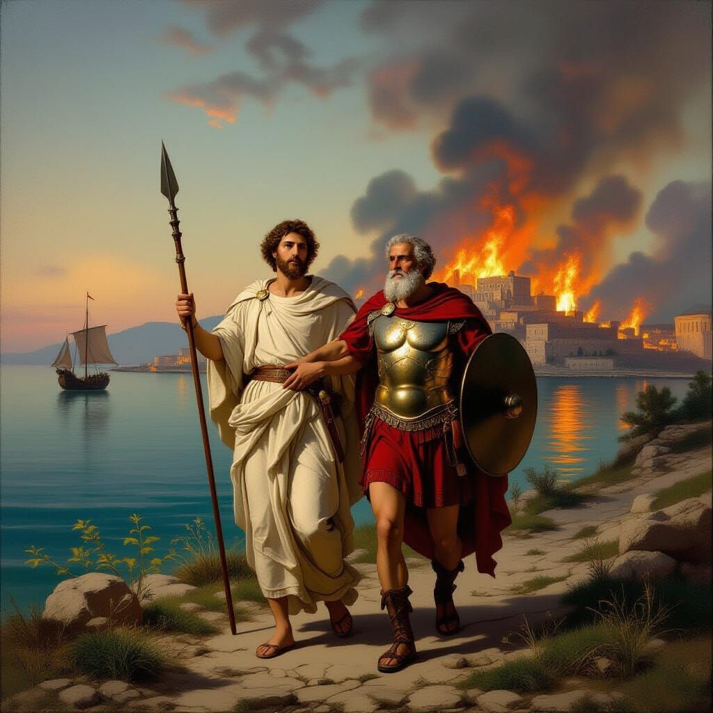 Aeneas's Flight from Troy: Birth of Rome in Dark Romanticism