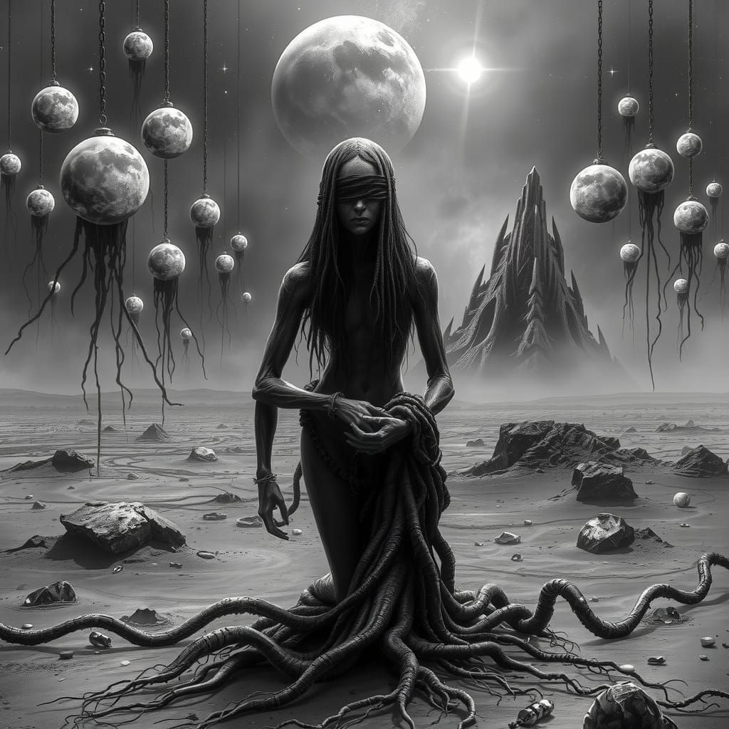 Decaying Oracle in Alien Wasteland: Cosmic Horror