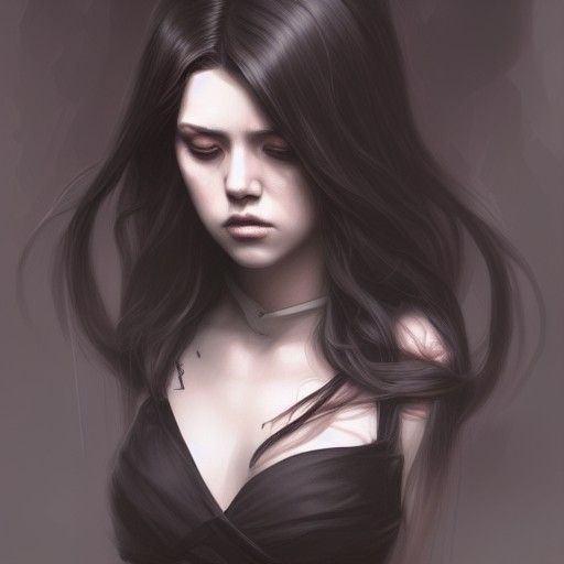 Hyperrealistic Digital Art: Beautiful Woman's Demise