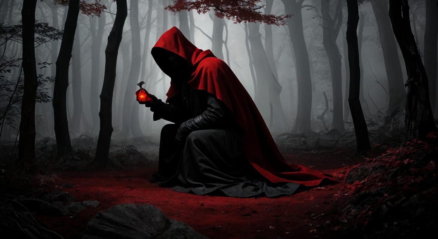 Ominous Thief of Blood: Dark and Mysterious Figure
