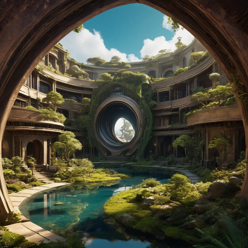 Intricate AI Art: Split-Infinity Curiosity Design